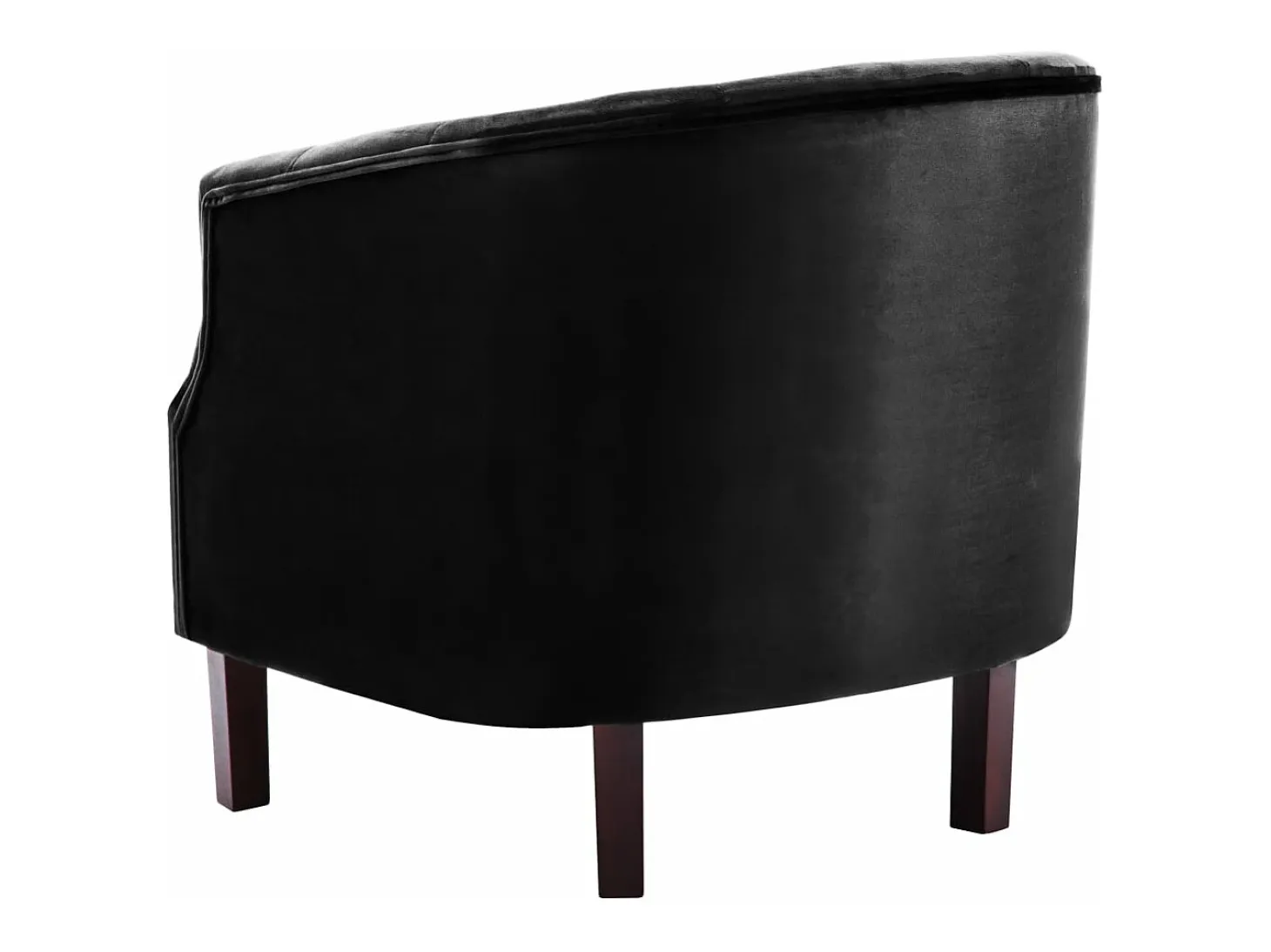 Sillón de terciopelo negro