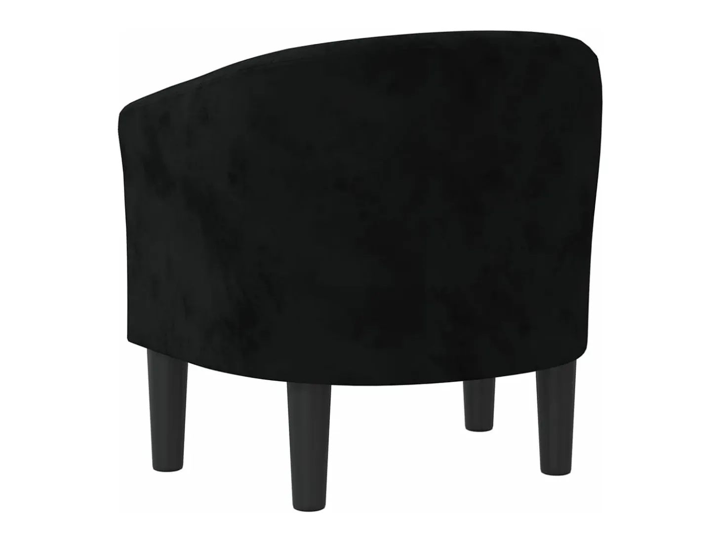 Sillón de terciopelo negro