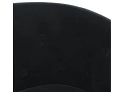 Sillón de terciopelo negro