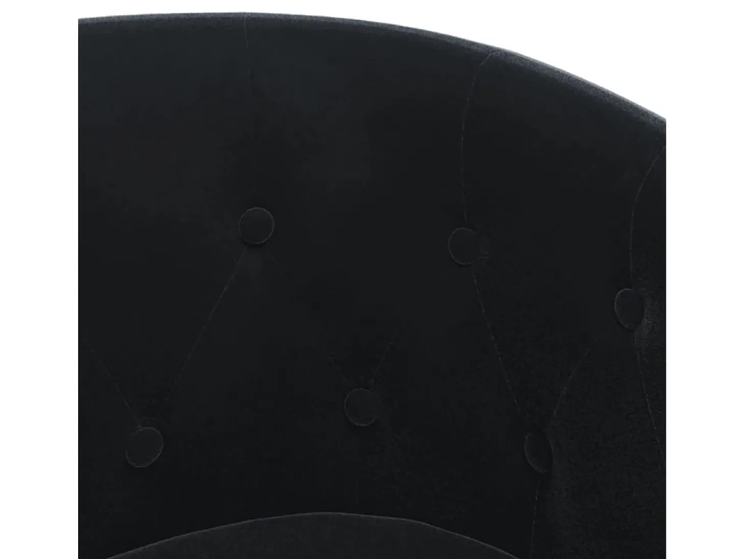 Sillón de terciopelo negro
