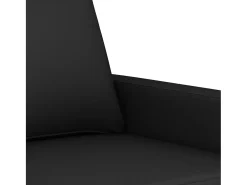 Sillón de terciopelo negro 60 cm