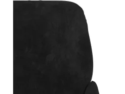 Sillón de terciopelo negro 62x79x79 cm