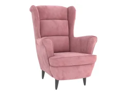 Sillón de terciopelo rosa