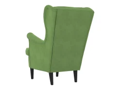 Sillón de terciopelo verde claro