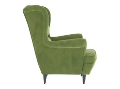 Sillón de terciopelo verde claro