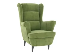 Sillón de terciopelo verde claro