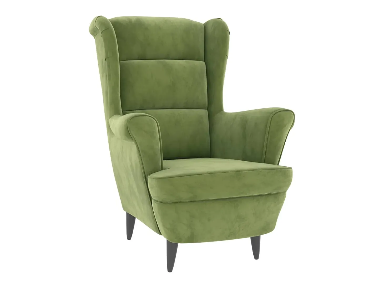 Sillón de terciopelo verde claro