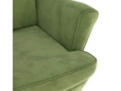 Sillón de terciopelo verde claro