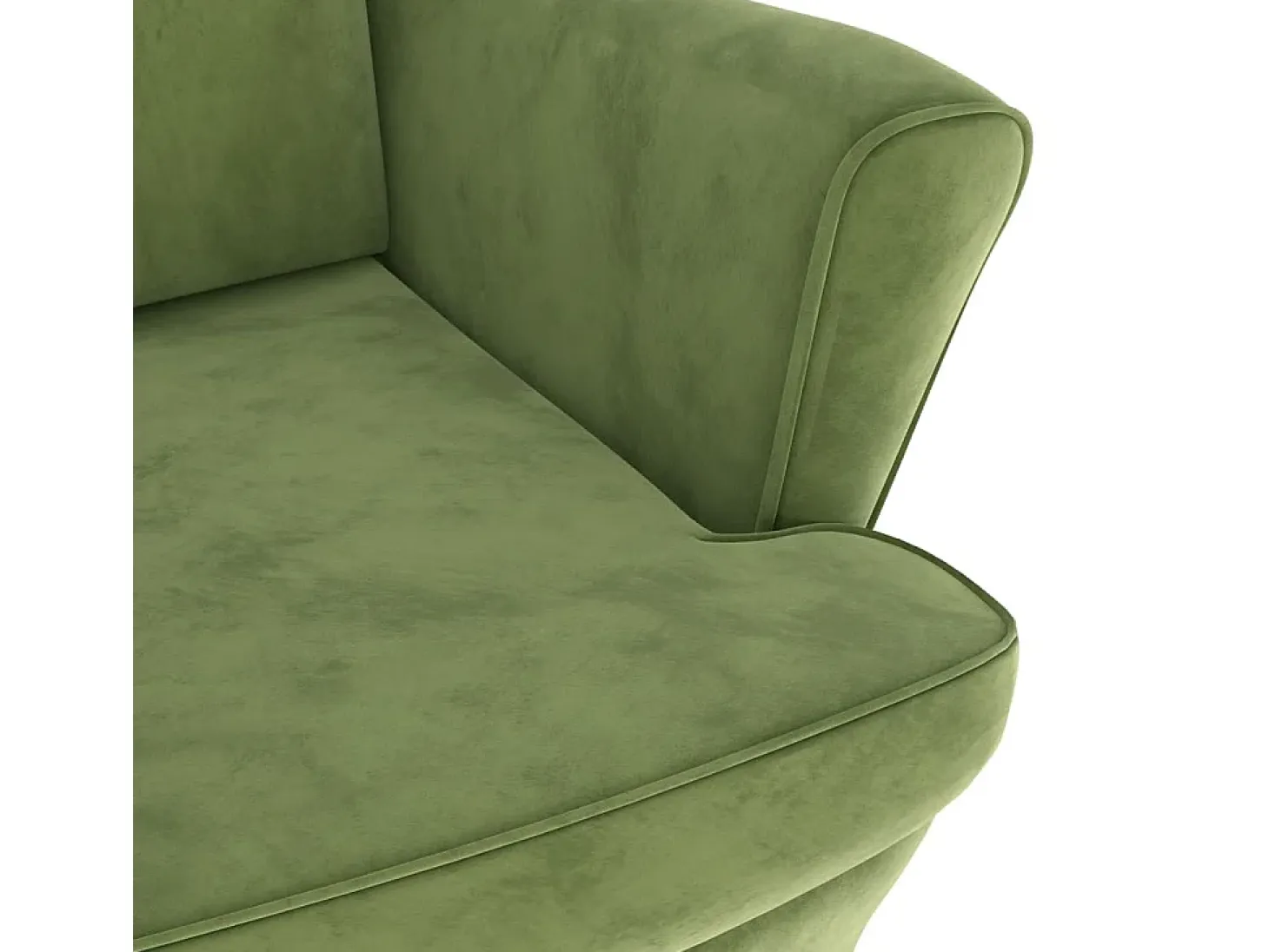 Sillón de terciopelo verde claro