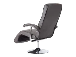 Sillón de TV de cuero sintético gris