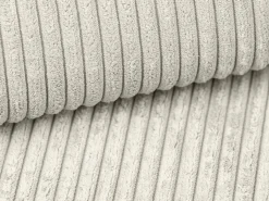 Sillón derecho de pana beige con estilo design AMELIA