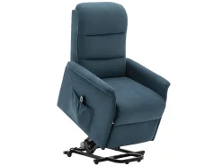 Sillón eléctrico de tela azul CAPUCINE