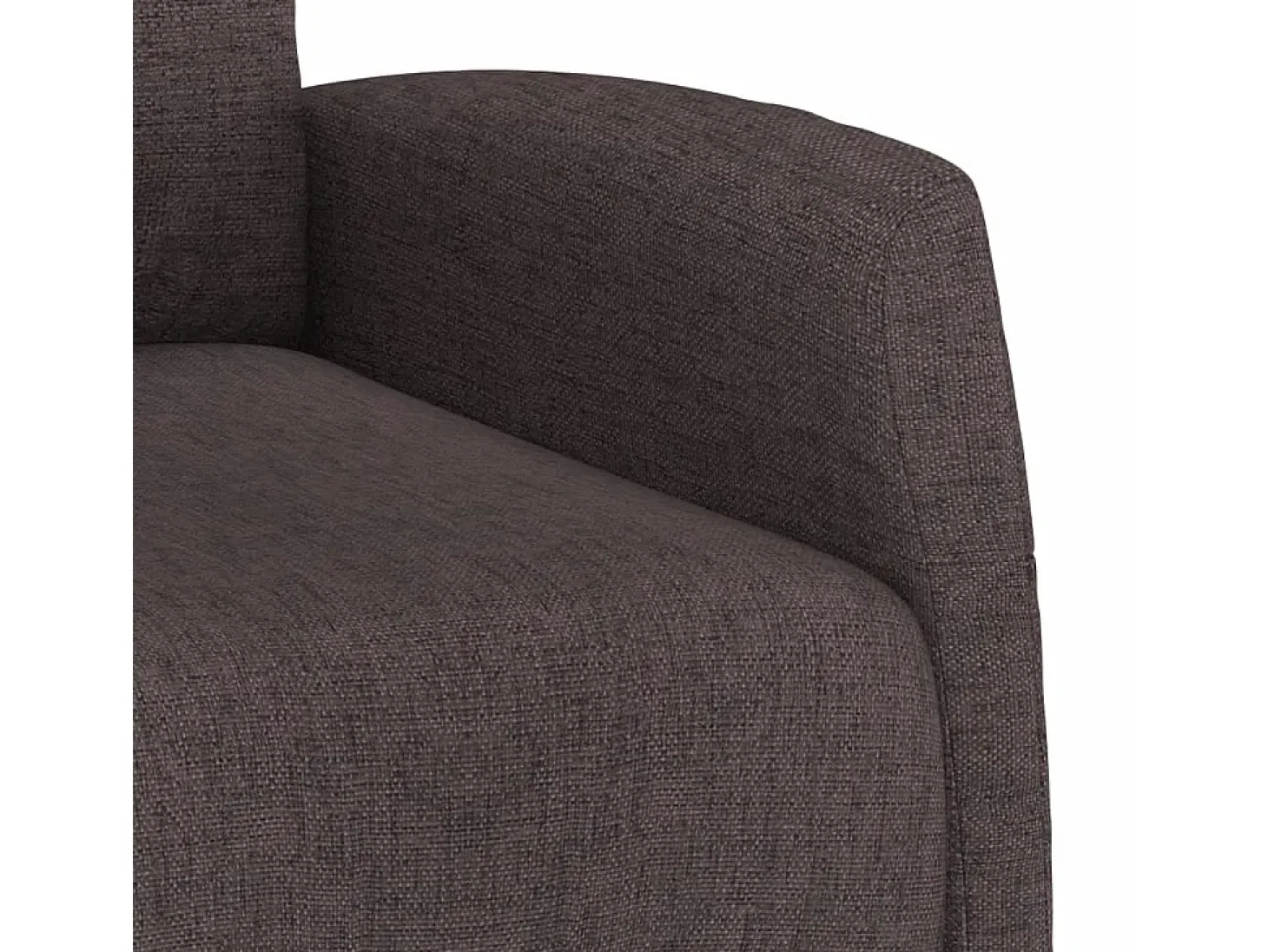 Sillón elevable tela marrón oscuro
