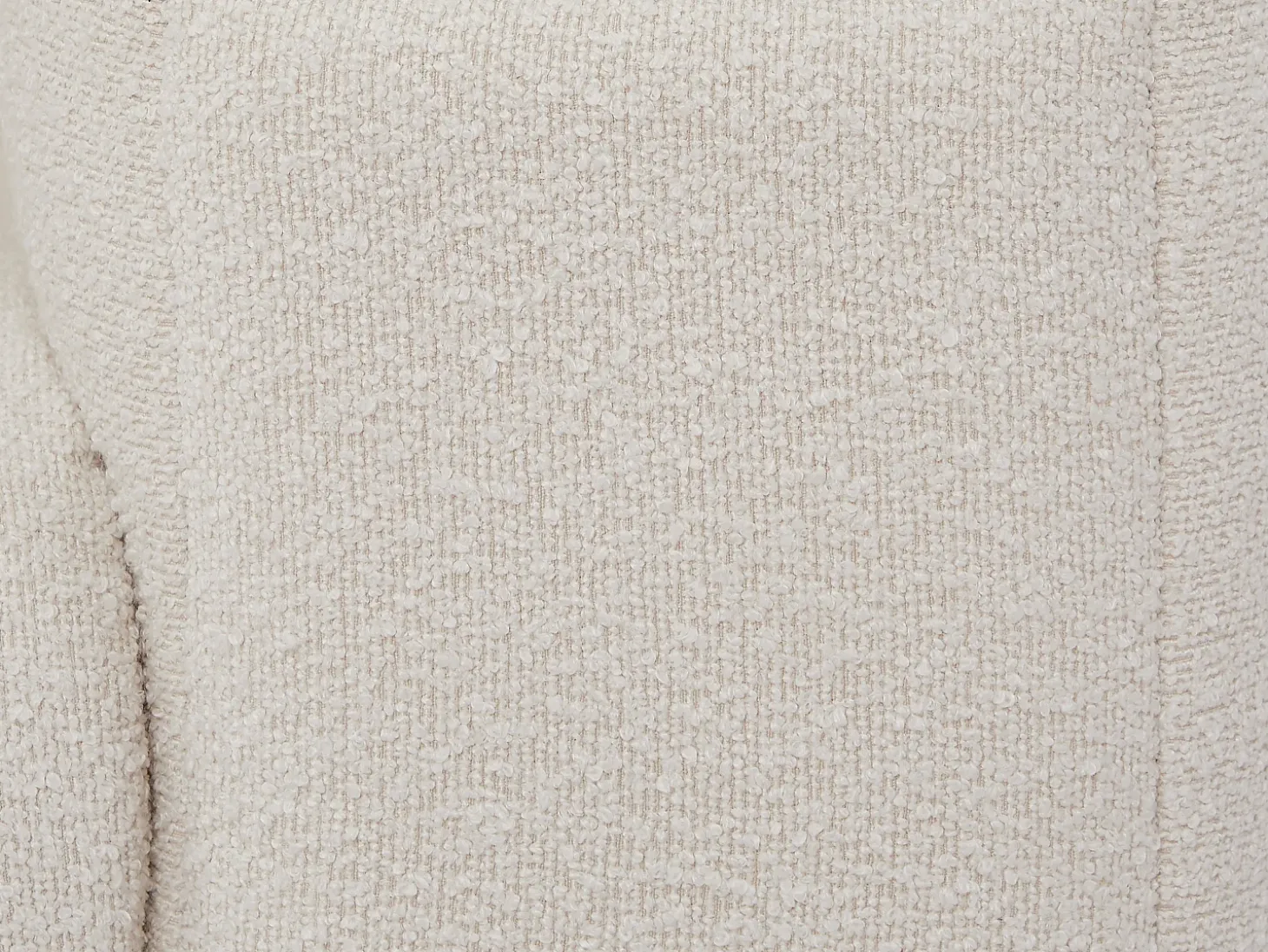 Sillón en tela bouclé blanco marfil LERICI de Pascal Morabito