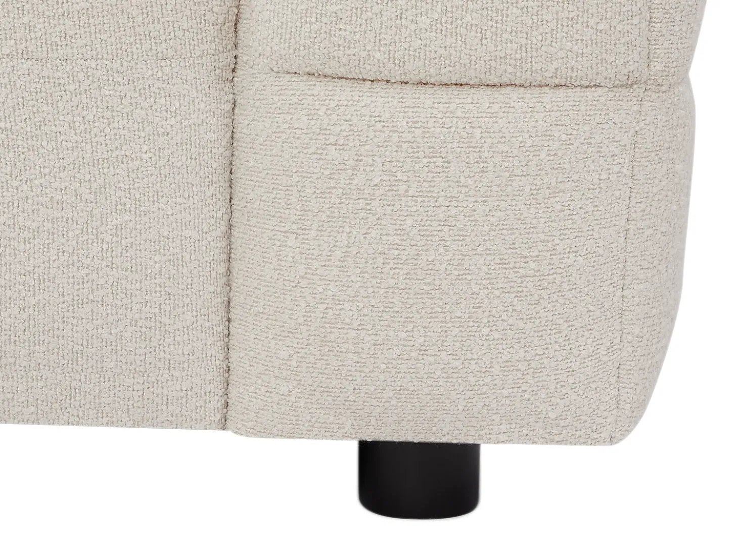 Sillón en tela bouclé blanco marfil LERICI de Pascal Morabito
