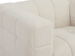 Sillón en tela bouclé blanco marfil LERICI de Pascal Morabito