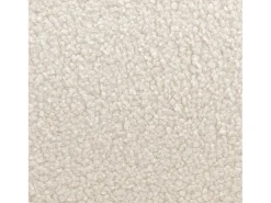 Sillón escandinavo de madera de hevea y borreguito crema