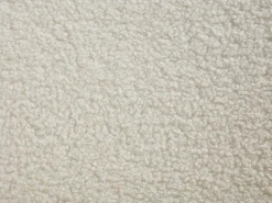 Sillón giratorio de tejido bouclé blanco NETALIO