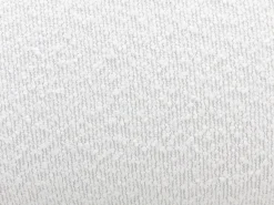 Sillón giratorio en tela bouclé color blanco POZETI