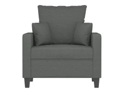 Sillón Gris Oscuro 60 cm Tela