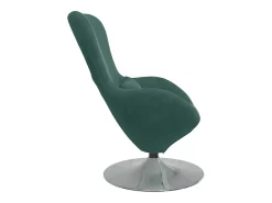 Sillón huevo Verde oscuro Terciopelo