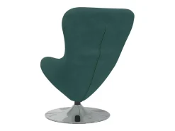 Sillón huevo Verde oscuro Terciopelo
