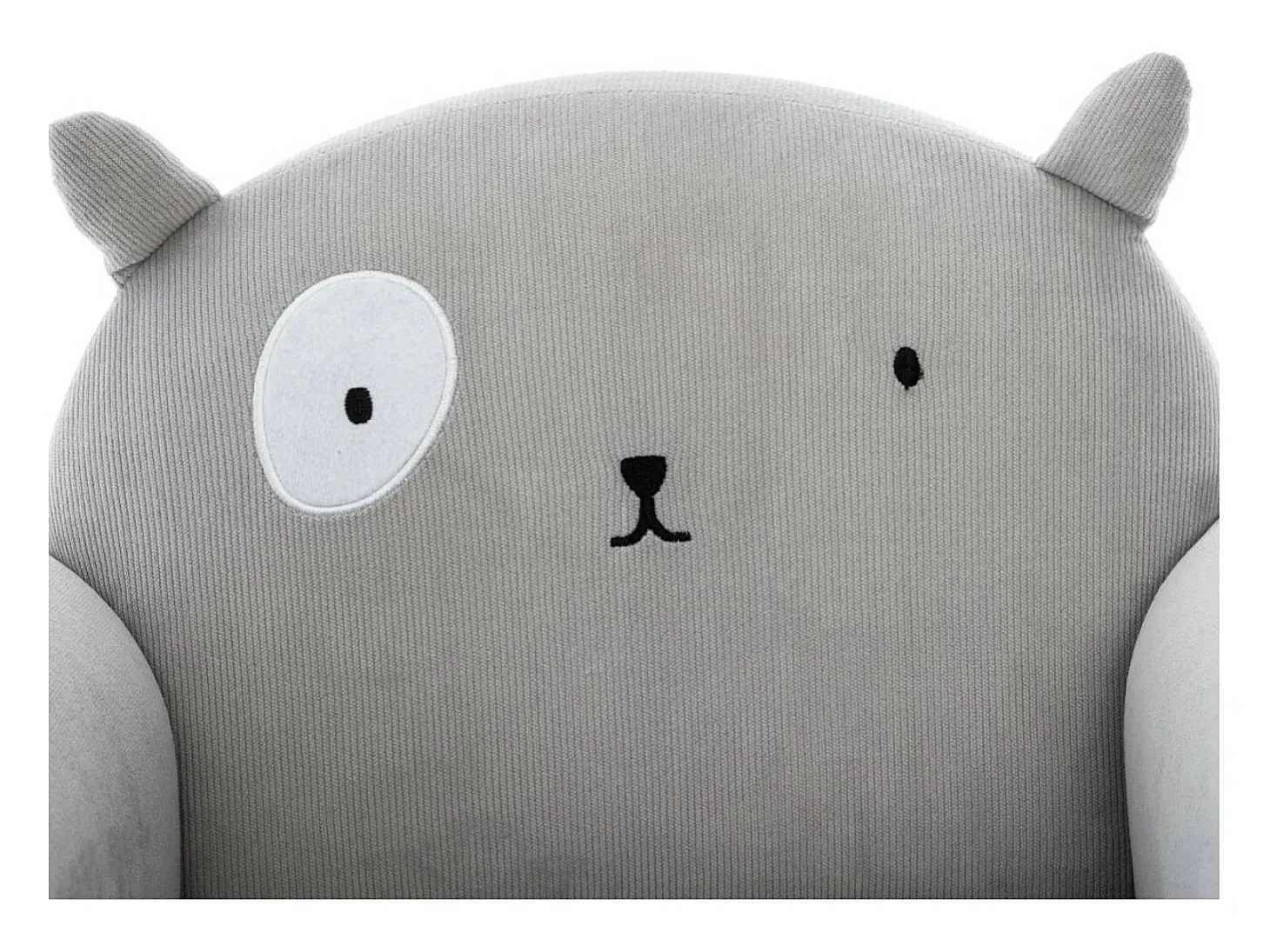 Sillón infantil poliéster gris 52x44x43cm