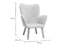 Sillón infantil rosa BABY BRISTOL