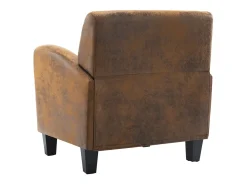 Sillón marrón 70x69x72 cm piel sintética