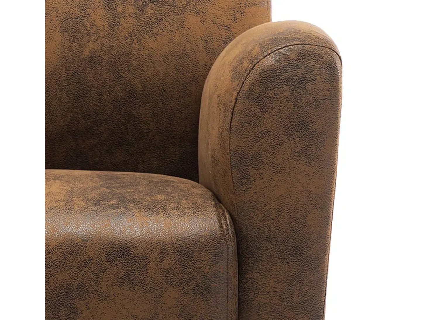 Sillón marrón 70x69x72 cm piel sintética