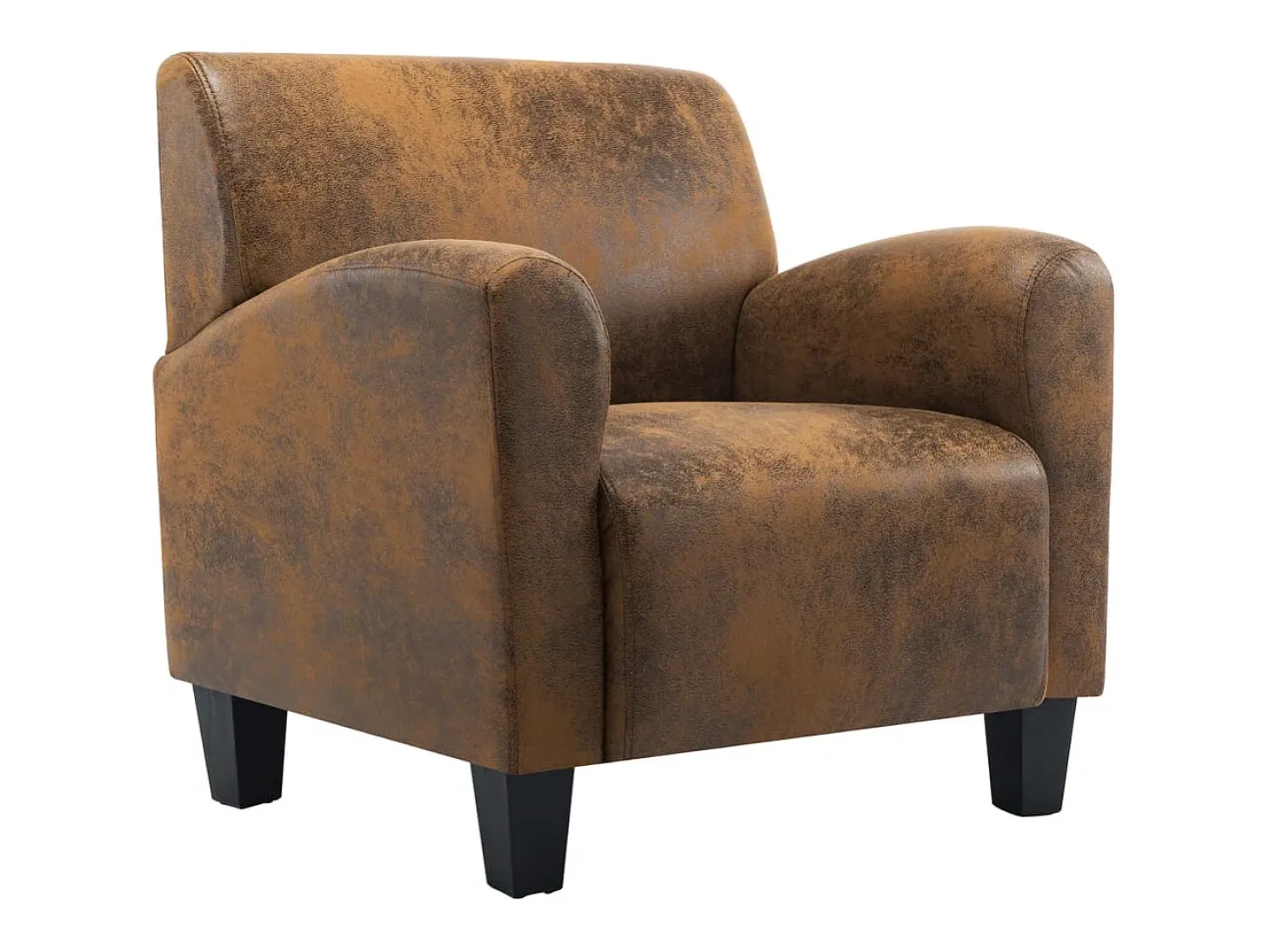 Sillón marrón 70x69x72 cm piel sintética
