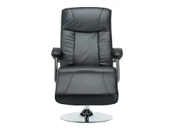 Sillón para la TV de cuero sintético negro