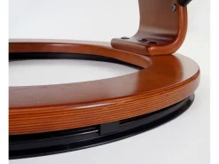 Sillón reclinable Edmonton con taburete, crema, color miel