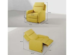 Sillón Relax One Fabric Amarillo - Nalui