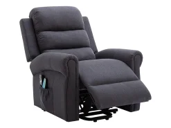 Sillón relax eléctrico de tela antracita LOVARI