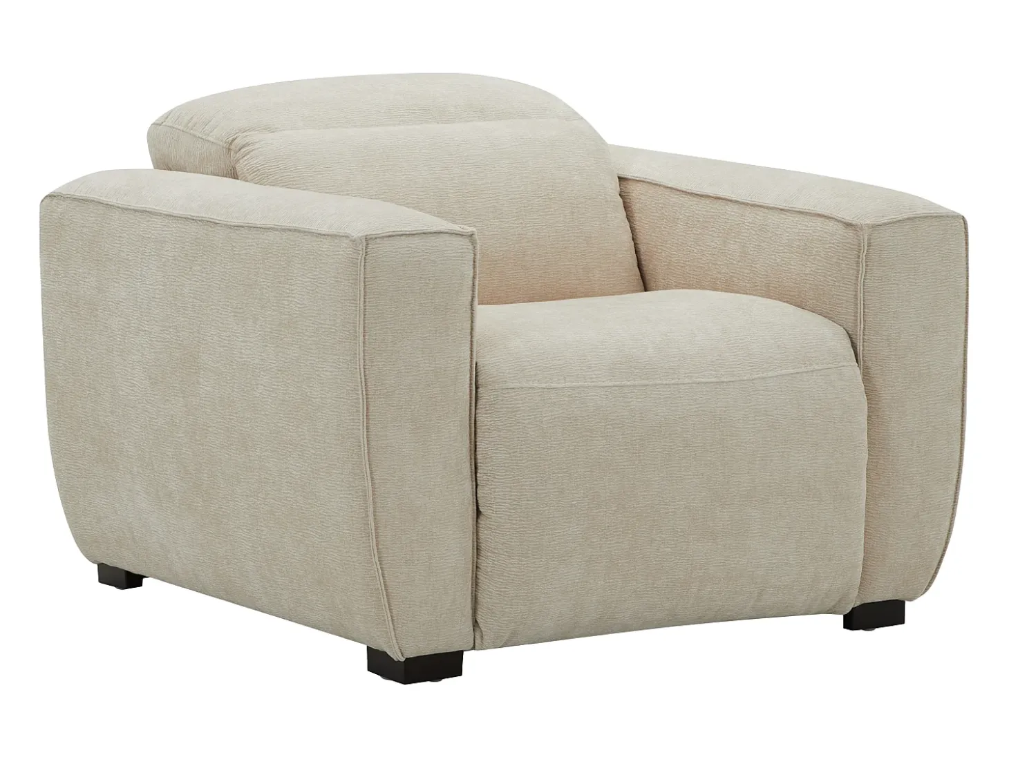 Sillón relax eléctrico de tela color beige LAGUNDI