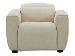 Sillón relax eléctrico de tela color beige LAGUNDI