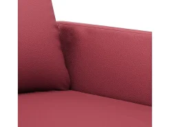 Sillón Rojo Burdeos 60 cm Piel Sintética