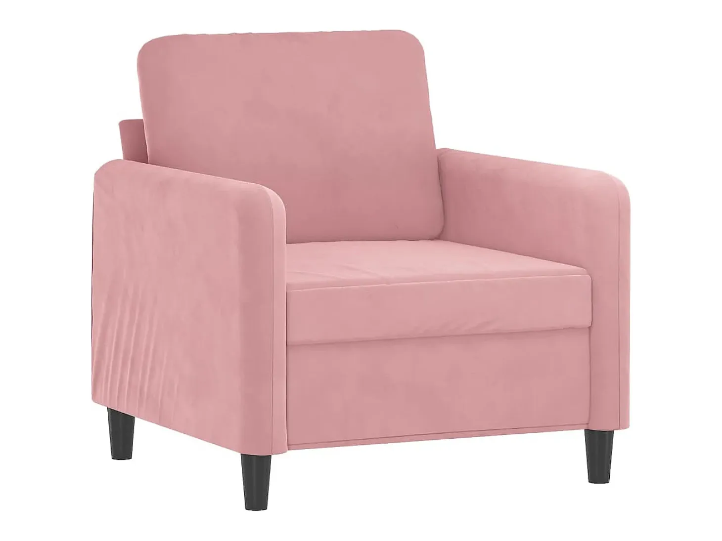 Sillón Rosa 60 cm Terciopelo