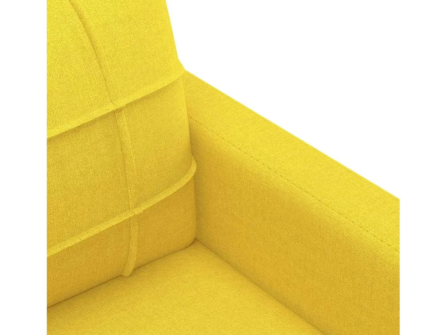 Sillón Tela Amarillo Claro 60 cm