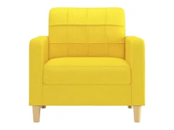 Sillón Tela Amarillo Claro 60 cm