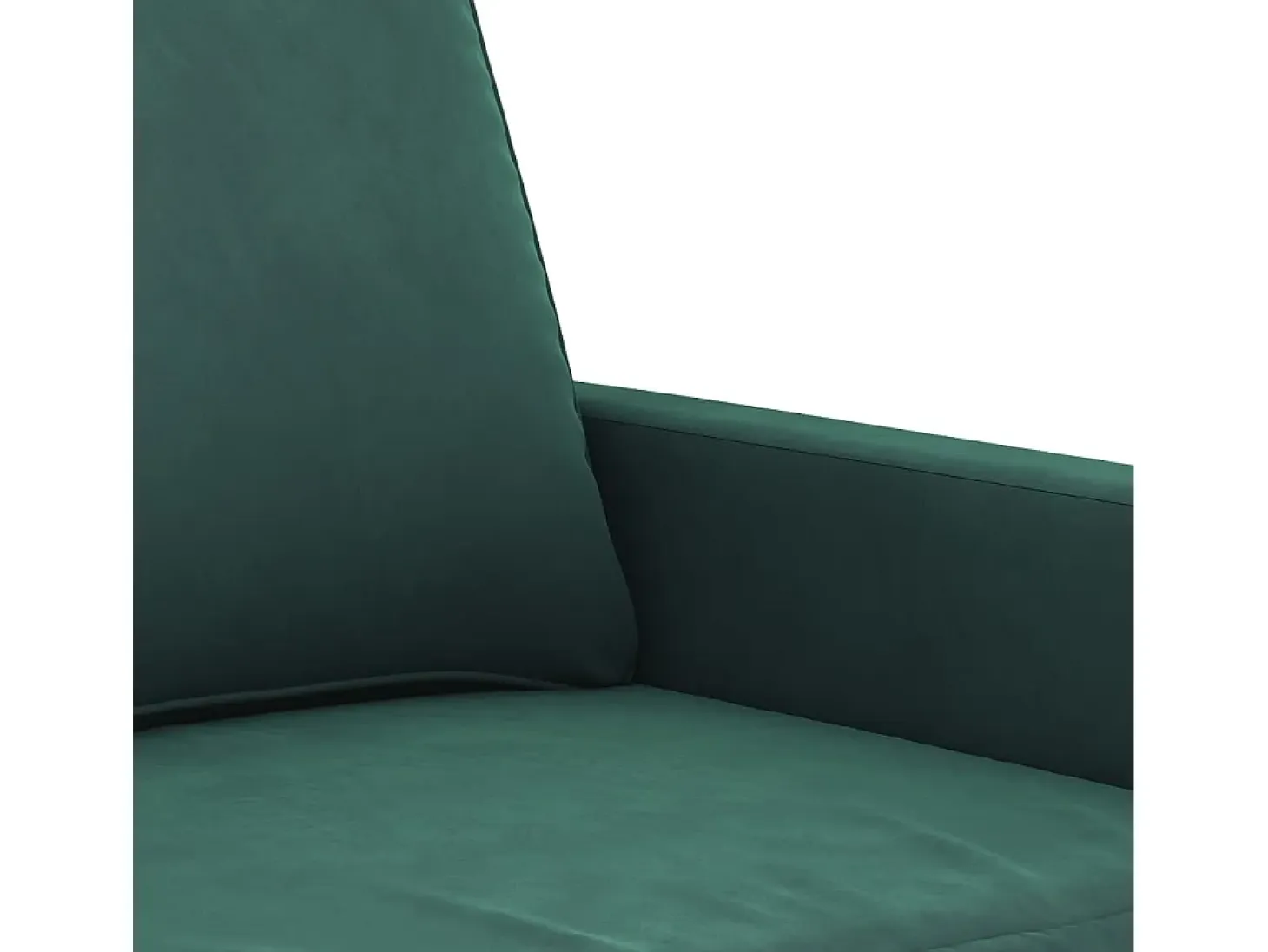 Sillón Verde Oscuro 60 cm Terciopelo