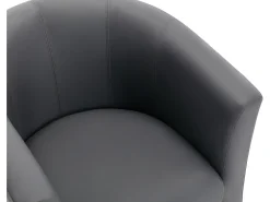Sillón y chaise longe en imitación gris estilo clásico intemporal JOVANA
