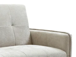 Sofá 3 plazas convertible clic-clac en tejido beige SONIATA