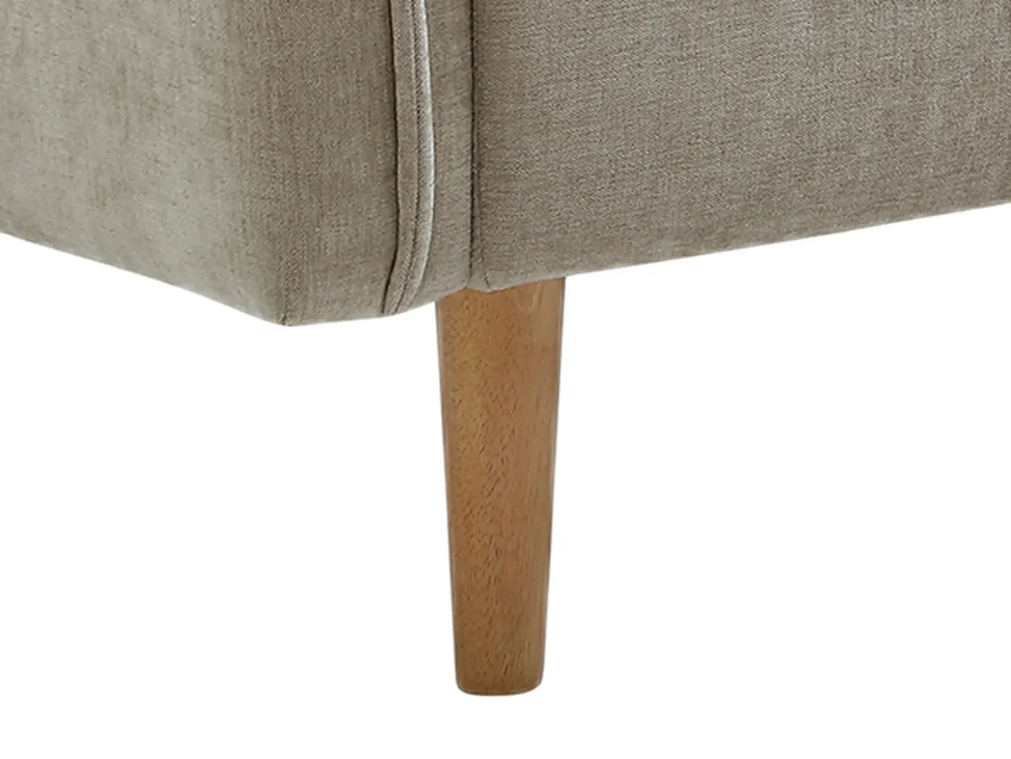 Sofá 3 plazas convertible clic-clac en tejido beige SONIATA