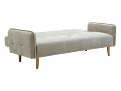 Sofá 3 plazas convertible clic-clac en tejido beige SONIATA