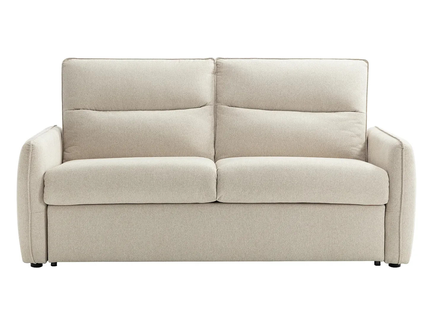 Sofá 3 plazas convertible exprés en tela beige ORELIS
