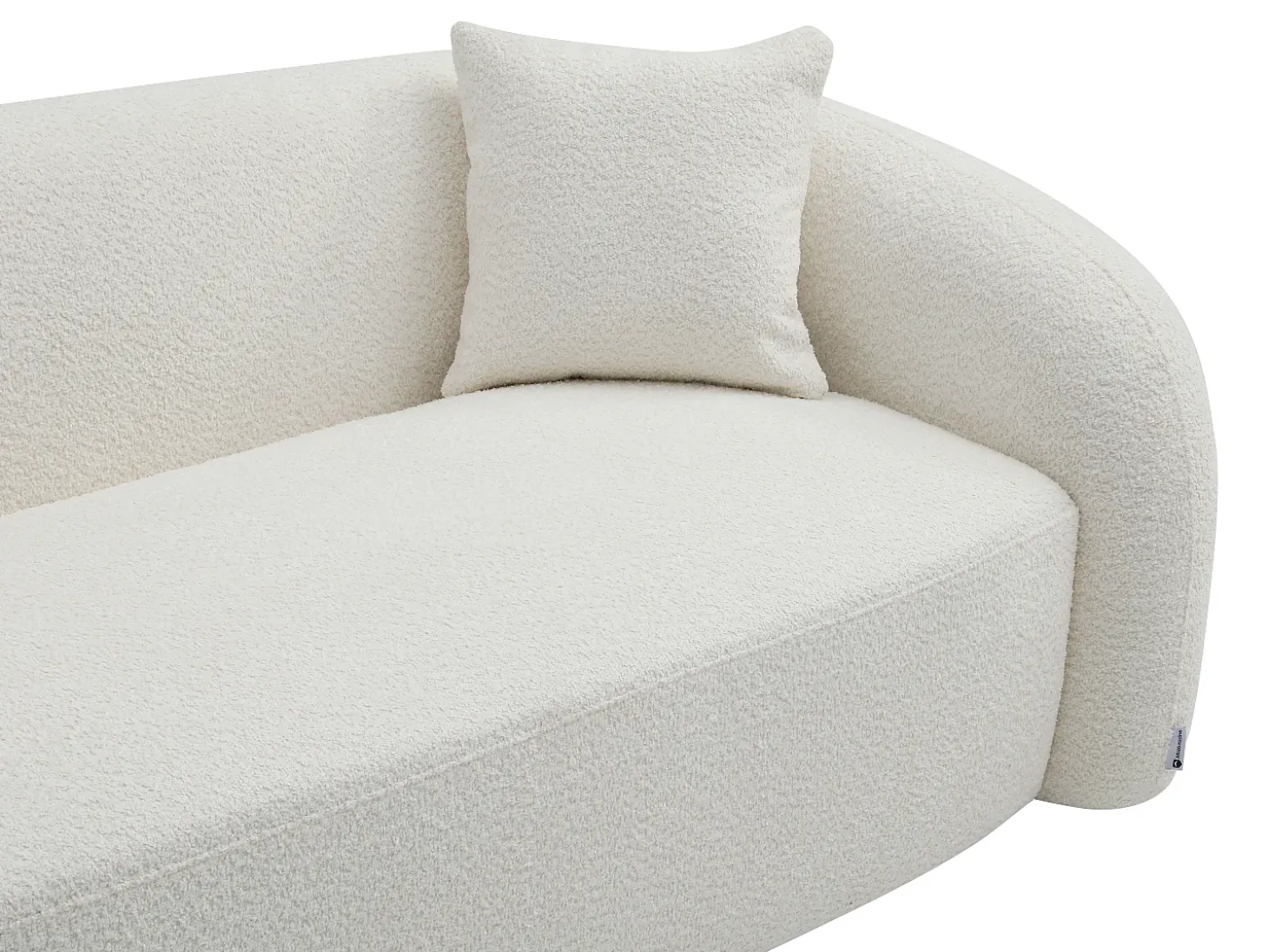 Sofá 3 plazas en tejido bouclé blanco LAPIOTA de Maison Céphy