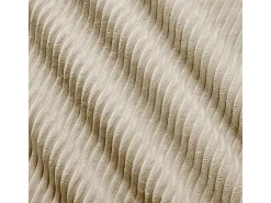 Sofá angular 4 plazas modular - de Pana - con 4 cojines y otomana - 388x178x75cm - Beige