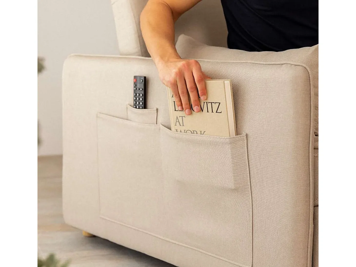 Sofá Cama Nest 2 Beige - Nalui